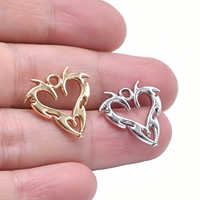 Accessoires de bijoux en acier inoxydable Senmei Dragon-Heart, colliers DIY, plaqué or véritable 18 carats, fabrication OEM ODM