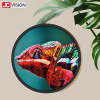 Pantalla LCD Circular de 15.7 Pulgadas, Pantalla Digital Redonda Android para Publicidad, Pantalla Inteligente Comercial