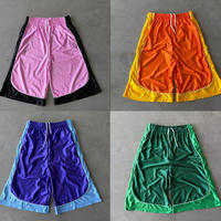 Shorts de basketball amples pour hommes, style streetwear, tricotés, imperméables, anti-plis, taille élastique, 100 % polyester