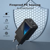 Cargador Gan de 45w para Teléfono Inteligente, Tipo C, Universal, Portátil, Carga Súper Rápida, Cargador de Pared PD de 45w, Compatible con Samsung y iPhone