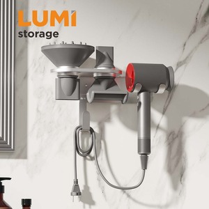 Support mural en métal HAB-09 pour sèche-<span class=keywords><strong>cheveux</strong></span> <span class=keywords><strong>Dyson</strong></span> Supersonic, accessoires, supports de rangement, organisateur - Product Image 1