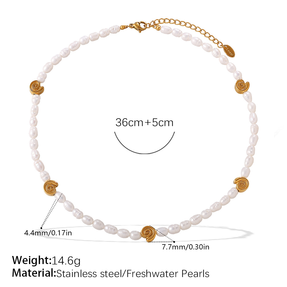 Collar de perlas de agua dulce XL824WEG