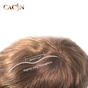 SuperSkin-VM 0.06mm hommes toupet peau Super fine systèmes de remplacement de cheveux perruques de densité moyenne pour hommes toupet - Product Image 6