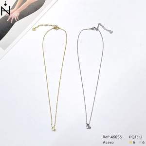 <b>Capricorn</b> Pendant Stainless Steel <b>Necklace</b> Collar 46056 Acero PQT12 - Product Image 1