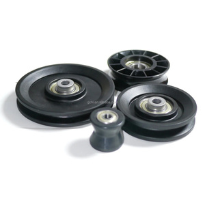 90mm 115mm sức mạnh ròng rọc cường độ cao <span class=keywords><strong>abs</strong></span> nhựa không trượt ròng rọc bay lớn chim huấn luyện viên phụ kiện - Product Image 1