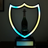 Présentoir LED Lumineux pour Bouteilles – Plateau de Service VIP – Support Lumineux pour Champagne et Vin – Idéal pour Bars, Boîtes de Nuit, Fêtes et Spectacles Scéniques