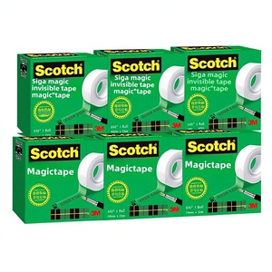 Ruban adhésif invisible 3M <span class=keywords><strong>Scotch</strong></span> 3M810 - 12,7 mm/19 mm x 33 m, déchirable à la main, protection contre les erreurs d'écriture, fournitures de bureau et scolaires - Product Image 1