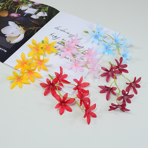 Dongchen Crafts Simulated Oncidium Orchid String 10cm <b>Silk</b> <b>Flower</b> Wedding Home Decor Prop - Product Image 1