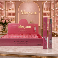 Parfum en spray rose vif pour la Saint-Valentin, pour la maison, pour lui et pour elle, flacon transparent, boîte de vente au détail, 35 ml, longue durée