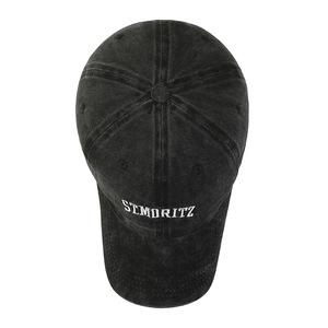 Sombrero de Sol de verano al aire libre ST MORITZ Vintage algodón Casual Retro lavado deporte bordado Snapback <span class=keywords><strong>gorras</strong></span> letra inglesa gorra de béisbol - Product Image 3