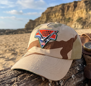 Custom <b>Desert</b> Camo <b>Hat</b> Low MOQ OEM ODM Eagle USA Patch Embroidered Cotton Baseball Cap Structured 5 Panel Men - Product Image 2