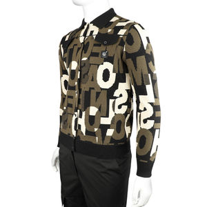 लक्जरी पुरुषों के स्वेटर फ्रेंच पुराने मनी स्टाइल रंग ब्लॉक डिजाइन थर्मल बुना हुआ बुनाई - Product Image 3