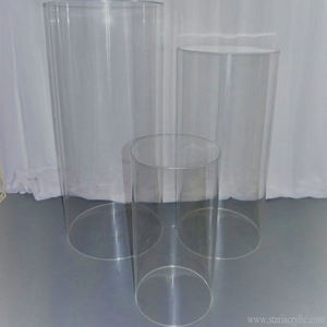Rõ ràng Acrylic Vòng bệ lucite bệ perspex bệ rõ ràng lucite hoa đứng cột trụ cột - Product Image 3