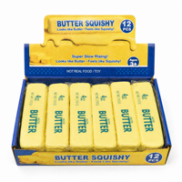 Jouet Squishy en forme de beurre, 12 pièces, à remontée lente, anti-stress, sensoriel, non alimentaire
