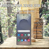 Smartphone S26 Ultra 5G, écran OLED 7,3 pouces 120Hz, Android 15, 16 Go, 1 To, double SIM, déverrouillage facial, téléphone portable