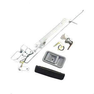 Ensemble de serrures de porte de cabine Kobelco SK200-68 côté conducteur avec poignée intérieure et clés - Product Image 4