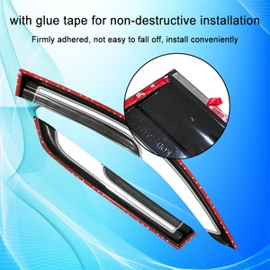 Vente en gros d'accessoires automobiles de haute qualité, déflecteurs de vitres chromés, pare-soleil de voiture, visière de fenêtre pour D-max - Product Image 5