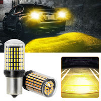 2 ampoules LED COB mini fantaisie 12V 1156 1157 pour feux de position, feux arrière de voiture, phares avant de voiture, pièces de décoration de vélo