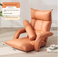 Dossier réglable Convertible Pliable Tatami Chaise Design Moderne Soins Infirmiers/Paresseux Canapé pour Dortoir E-Sports Style Japonais