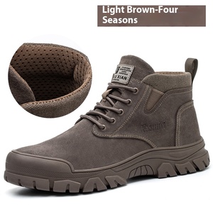 Stivali Antinfortunistici da <span class=keywords><strong>Uomo</strong></span> Invernali Caldi Foderati in Lana di Cotone con Tacchi Alti e Punta in Acciaio, Protezione Anti-Urto e Anti-Perforazione, <span class=keywords><strong>Scarpe</strong></span> Durevoli - Product Image 4
