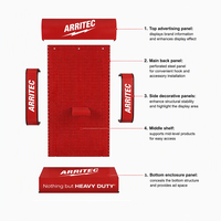 Présentoirs lumineux personnalisés en métal pour outils électriques sur panneau perforé – Supports de présentation pour perceuses électriques – Agencements pour quincaillerie