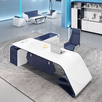 Meja Kantor Eksekutif Modern KD43 Desain Modular Kayu Dapat Disesuaikan Furnitur Komersial Berkualitas Tinggi