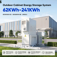 DAH en stock dans le monde entier 112 kWh 665 mm SOC Auto-calibrable LiFePO4 Basse Décharge Armoire ESS Armoire de Stockage Extérieure