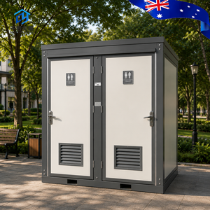 Toilettes portables en acier, livraison directe d'usine, pour chantier, <span class=keywords><strong>installation</strong></span> rapide, conception mobile - Product Image 1