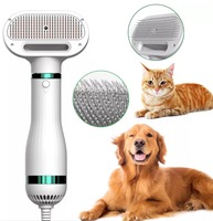 Peigne et outils de toilettage portables en acier inoxydable pour animaux de compagnie, kit de brosses auto-nettoyantes pour chiens et chats