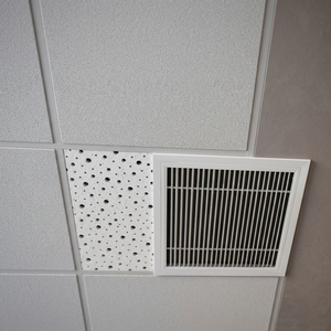 Panel Acústico de Placa de Yeso Perforada con Superficie de Papel, Loseta de Techo Absorbente de Sonido para Oficina y Hotel - Product Image 5