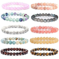 Bracelet en perles d'améthyste naturelle véritable pour hommes femmes Bracelet en pierres précieuses avec cadeau en forme de boule Fengshui pour cristaux de guérison