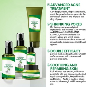 Lot de 5 produits naturels et biologiques pour le soin du visage, anti-acné, à l'huile d'arbre à thé australienne, pour le soin de la peau - Product Image 3