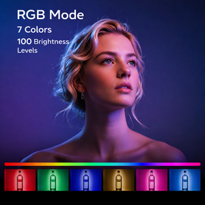 Luce ad Anello LED RGB <span class=keywords><strong>UFO</strong></span> per Telefono, Illuminazione Regolabile a 360°, Temperatura Colore Regolabile, Design Pieghevole per Selfie e Ritratti - Product Image 4