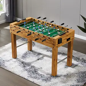 Indoor-Unterhaltung spiele 1,2 m Erwachsenen Fußball Tisch Holzmaserung 8-polige Fußball maschine Kinderspiele