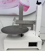 Automatique 4-14 pouces anniversaire gâteau crème lisse Machine gâteau beurre crème revêtement lissage Machine ronde gâteau polissage