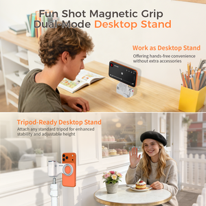 Magnetic Phone <strong>Camera</strong> Handle <strong>Grip</strong> with for Wireless Shutter Remote Aluminium Alloy 20m Range for - Product Image 6
