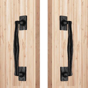 Dễ dàng cài đặt phong cách Mỹ cổ điển Thép Carbon Barn Door xử lý với vít cho gỗ Barn Door phần cứng - Product Image 3