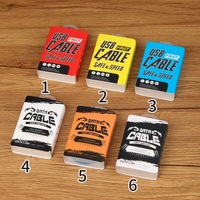 Câble de données pour téléphone portable en stock, câble USB Micro Type-C, boîte d'emballage en plastique, boîte d'affichage en PP, emballage électronique