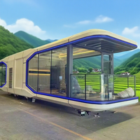 Capsule spatiale entièrement meublée petite maison maison cadre conteneur Resort Capsule portable maison hôtel avec système intelligent
