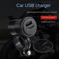 Chargeur de téléphone portable USB double port pour moto électrique MOLANGDAO, en plastique ABS, étanche, à fixation rapide, 0,1 kg