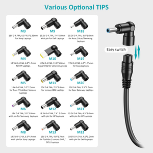 Chargeur adaptateur secteur pour ordinateur portable OEM 90W 8-12 connecteurs embouts universels multifonctions 5V 2.4A Port USB chargeur multifonction pour ordinateur portable - Product Image 2