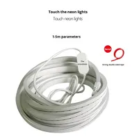 USB Dokunmatik Tek Renkli Neon Esnek DIY ABS IP20 Karartılabilir Işık Şeridi TV Canlı Yayın Dolgu Atmosferi Makyaj Aynası Önü