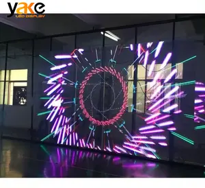 Yake Indoor Glass Transparent LED Film Display Transparent Panels Led Strip Transparent Led Screen For Retail Stores