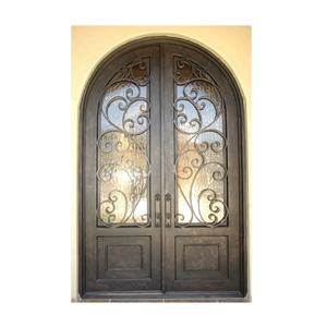 Diseños de puerta delantera puerta de seguridad de hierro/Nigeria puerta de hierro forjado rotura térmica - Product Image 1