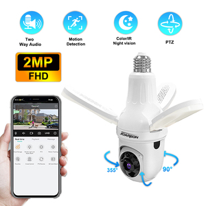JOAREON 2MP 2MP kablosuz WIFI akıllı kamera gece görüş otomatik izleme güvenlik kamera ev kapalı CCTV ampul kamera ile işık - Product Image 1