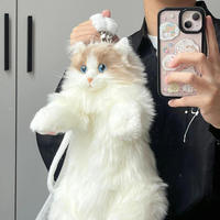Sac à dos en peluche chat Ragdoll mignon, poupée apaisante, cadeau d'anniversaire pour filles, idéal pour le dropshipping
