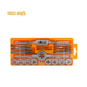 DINGQI Usine En Gros 20pcs Métrique <span class=keywords><strong>Taraud</strong></span> Et Die Set Robinet Et Die Set Professionnel Avec Mallette De Rangement - Product Image 5