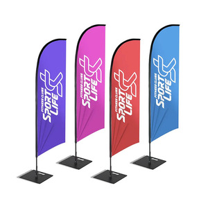 ป้ายธงขนนกสำหรับธุรกิจแบบสองด้านหยดน้ำตาสำหรับโฆษณากลางแจ้งออกแบบได้ตามต้องการ - Product Image 6