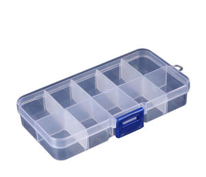 Kotak kemasan persegi panjang tertutup transparan PP plastik Organizer kotak penyimpanan untuk cincin kalung manik-manik kotak perhiasan - Product Image 4