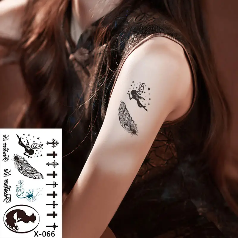 Benutzer definierte wasserdichte Tattoo Aufkleber kleine Größe langlebige Rose Flower Tattoo Aufkleber